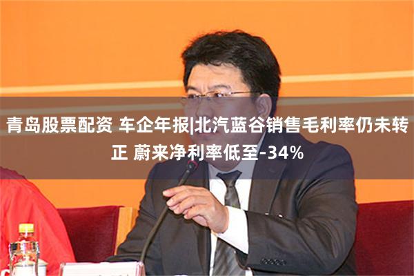 青岛股票配资 车企年报|北汽蓝谷销售毛利率仍未转正 蔚来净利率低至-34%