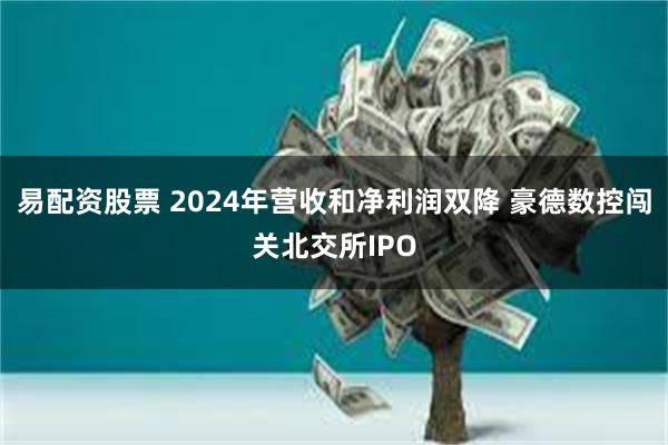 易配资股票 2024年营收和净利润双降 豪德数控闯关北交所IPO