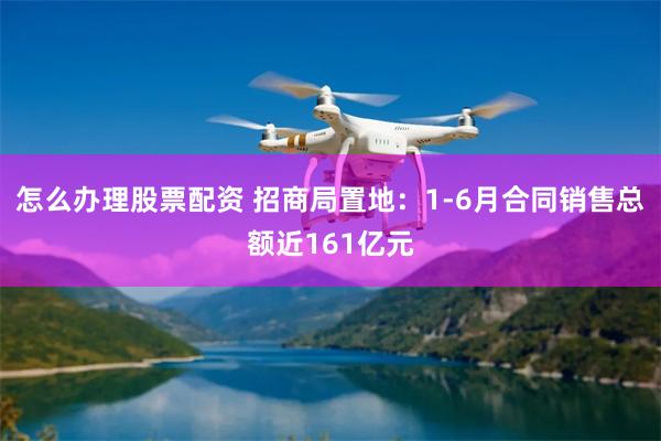 怎么办理股票配资 招商局置地：1-6月合同销售总额近161亿元